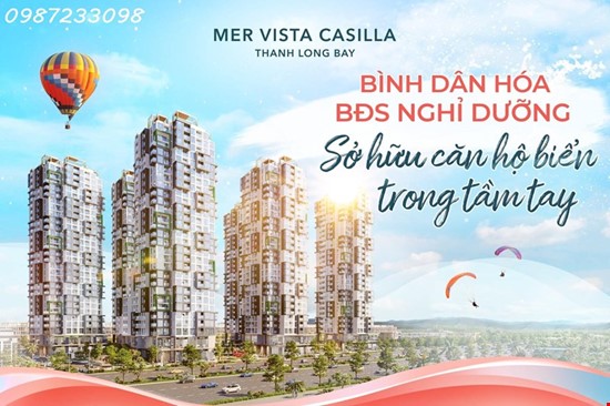 Chỉ 1,9 tỷ/căn 1PN sở hữu căn hộ cao cấp Mer Vista Casilla cam kết mua lại 8%/ năm trên số