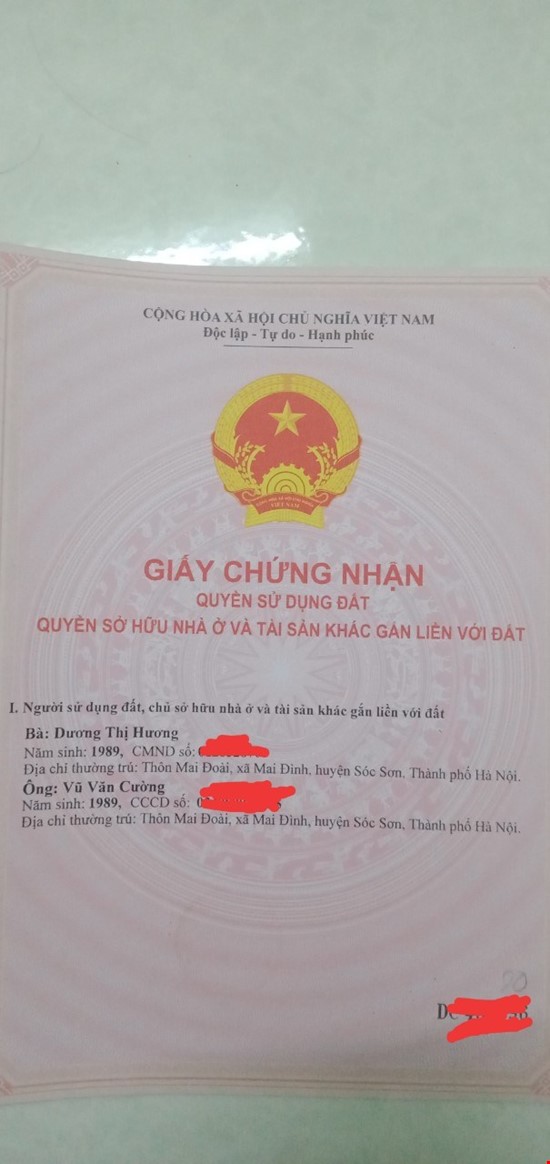 Chính chủ cần bán đất tại Thôn Mai Nội - xã Mai Đình - Huyện Sóc Sơn Hà Nội